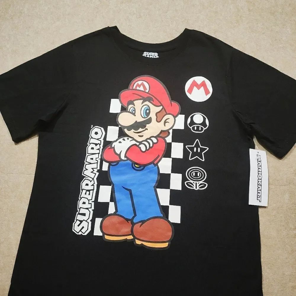 Nintendo Super Mario Graphic Short Sleeve T-Shirt #G